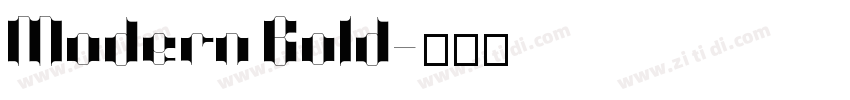 Modern Bold字体转换